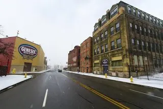 Photo of the street new Genesee Brewhouse